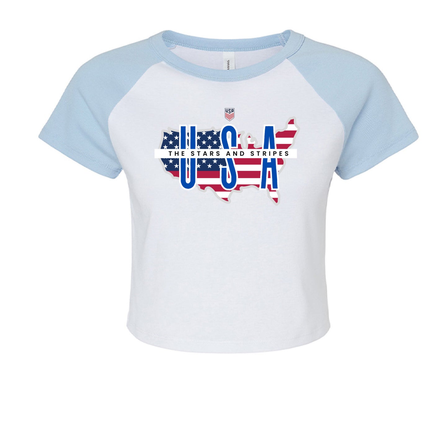 WHITE/ BABY BLUE - FRONT